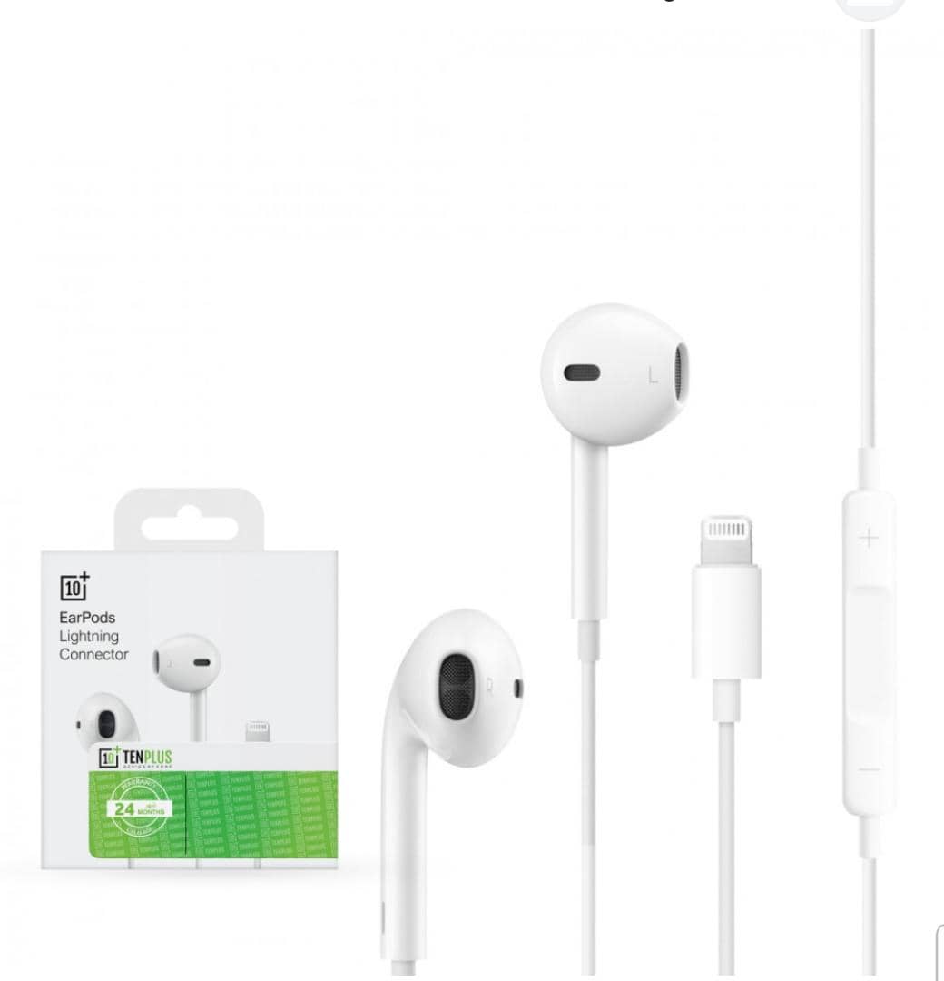 سماعة اذن سلكية متوافقة مع اجهزة ايفون 7 وما فوق بدون بلوتوث