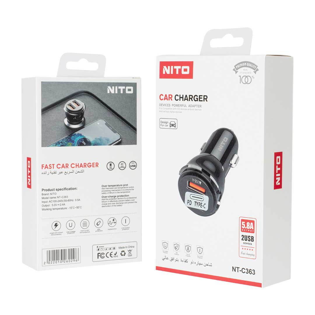 شاحن سيارة PD سريع NITO 363