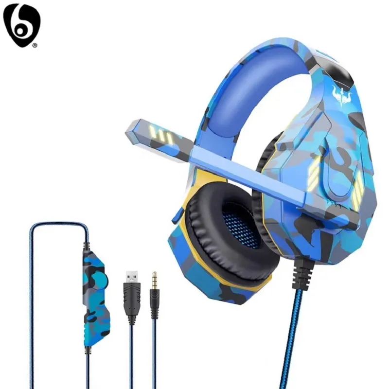 سماعة الألعاب الإلكترونية الرياضية مع الميكروفون